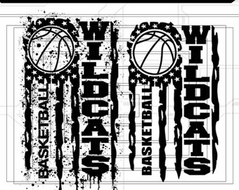 Wildcats Basketbal Svg File Digital