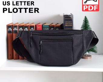 Bauchtasche Schnittmuster Tasche Schnittmuster Cross Body Bag PDF Muster Bauchtasche Klassische Tasche Schnittmuster PDF Taschenschnittmuster