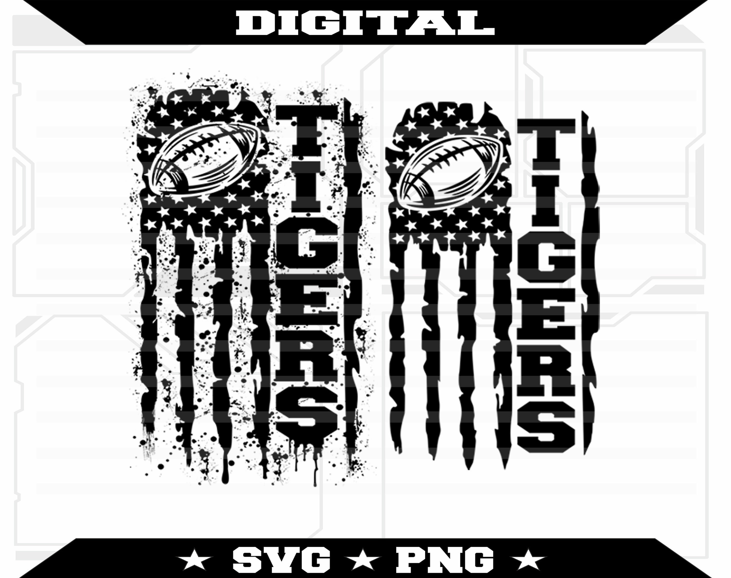 Tigers Football Svg File Etsy