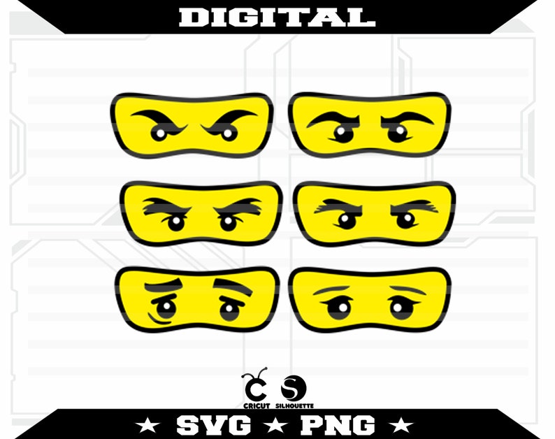 Ninja Eyes Mask Svg File - Etsy Australia