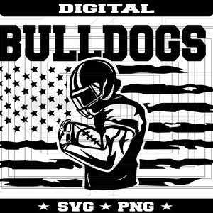 Bulldogs Football Svg File