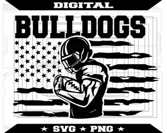 Bulldogs voetbal SVG-bestand