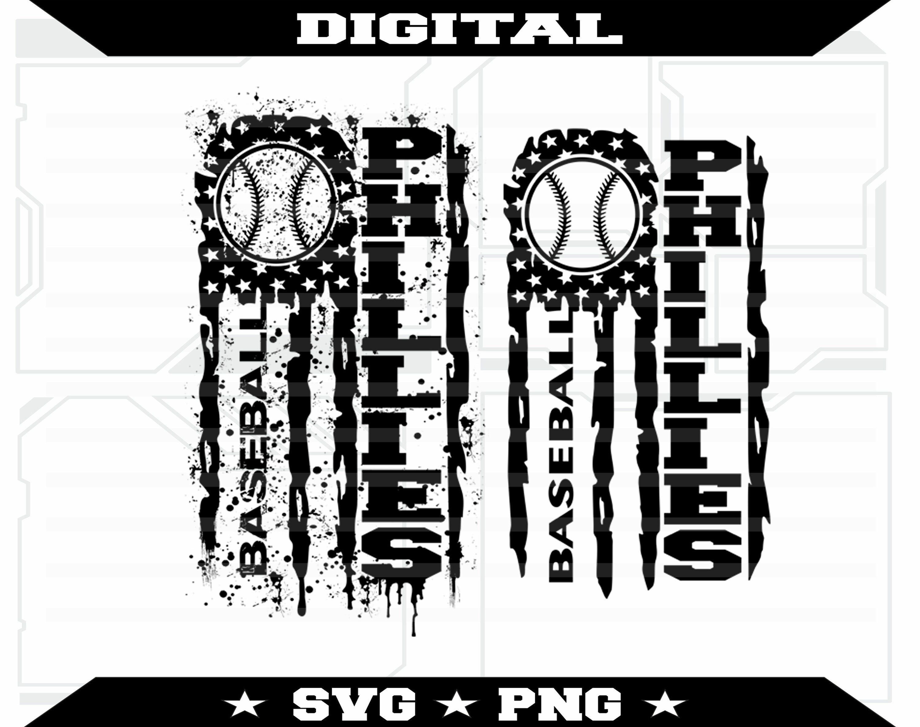Phillies SVG, Baseball SVG, Phillies Wavy SVG, Digital Download, Cut File,  Sublimation, Clipart (includes svg/dxf/png/jpeg files)