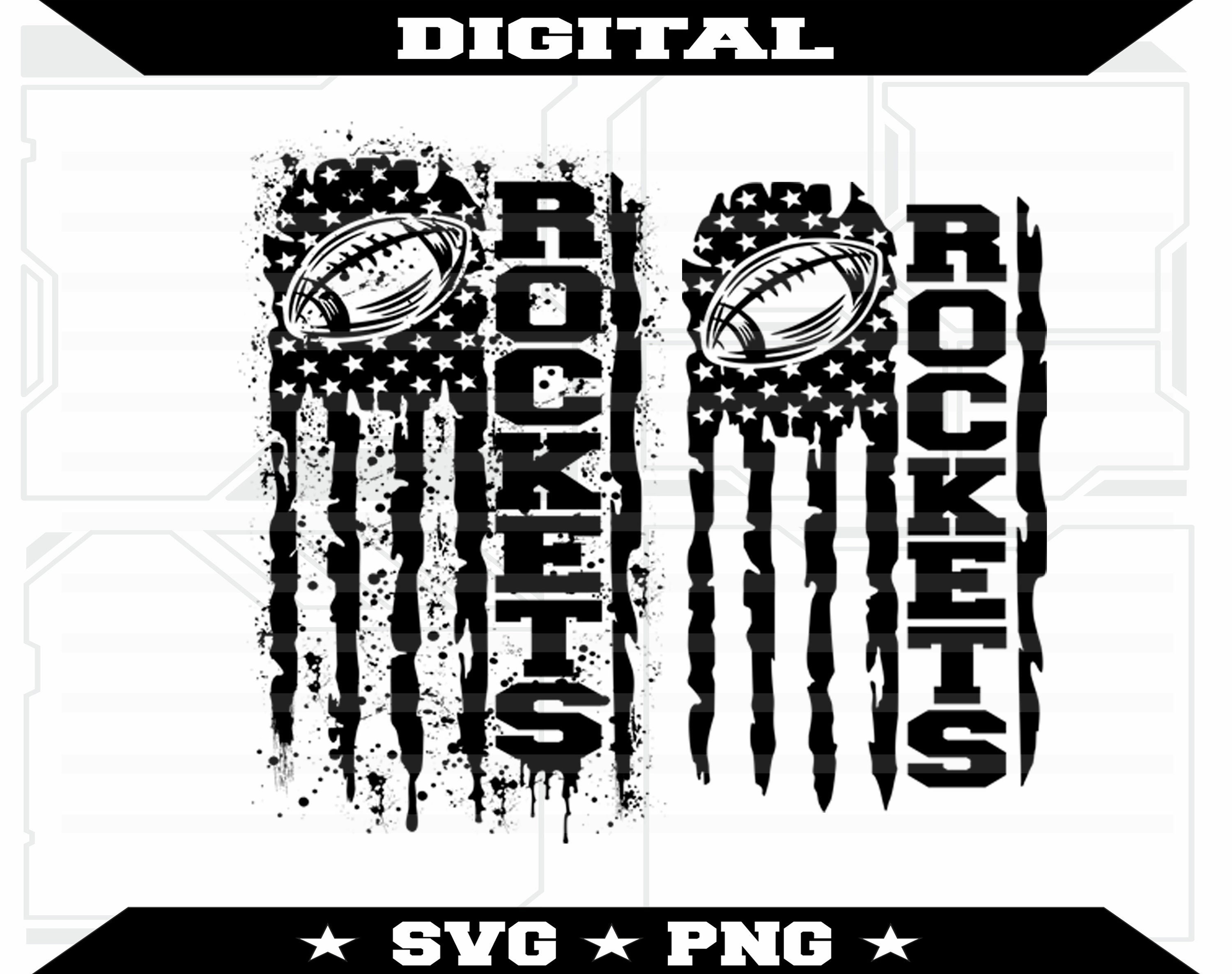 Rockets Football Svg File Etsy