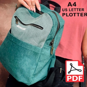 Patron de couture de sac à dos, joli petit modèle de sac à dos, tutoriel de sac à dos unisexe PDF