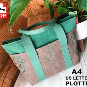Picknicktasche PDF Schnittmuster mit Anleitung, Tote bag, Reisetasche Battern