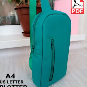 Modèle de couture de sac à bandoulière, fichier numérique, modèle de sac unisexe, modèle de sac pour homme, PDF, téléchargement immédiat