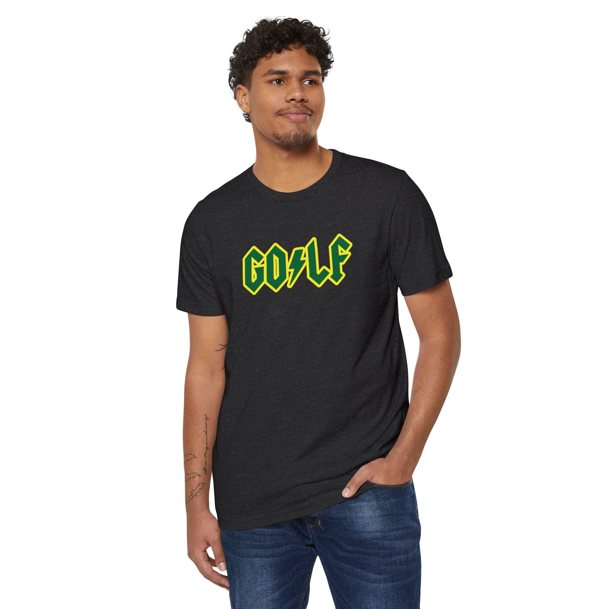 GOOLD GOLF ROCKERS 金芝會 OG LOGO TEE 金芝會 OG LOGO TEE BLACK＆GOLD – GOOLD GOLF ROCKERS