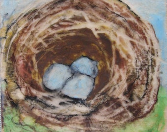 Encaustic Nest II