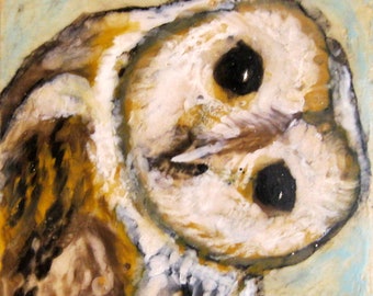 Encaustic Owl