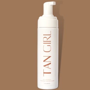 Self Tanning Mousse - Tan Girl Self Tan Mousse COCONUT WATER DARK - Dark Natural Tanning Mousse