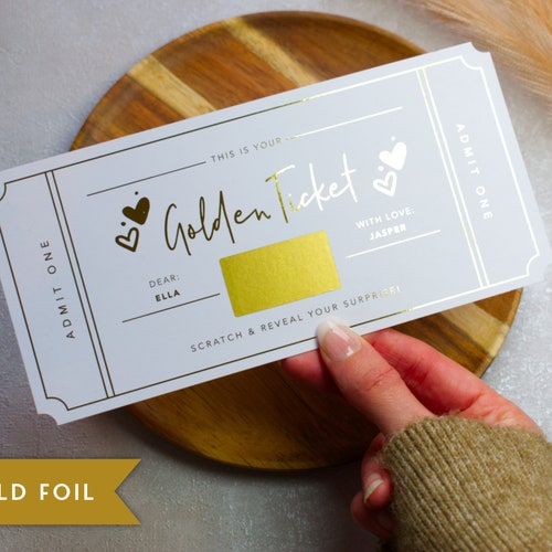 Personalised Birthday Scratch Card Gift Etsy UK