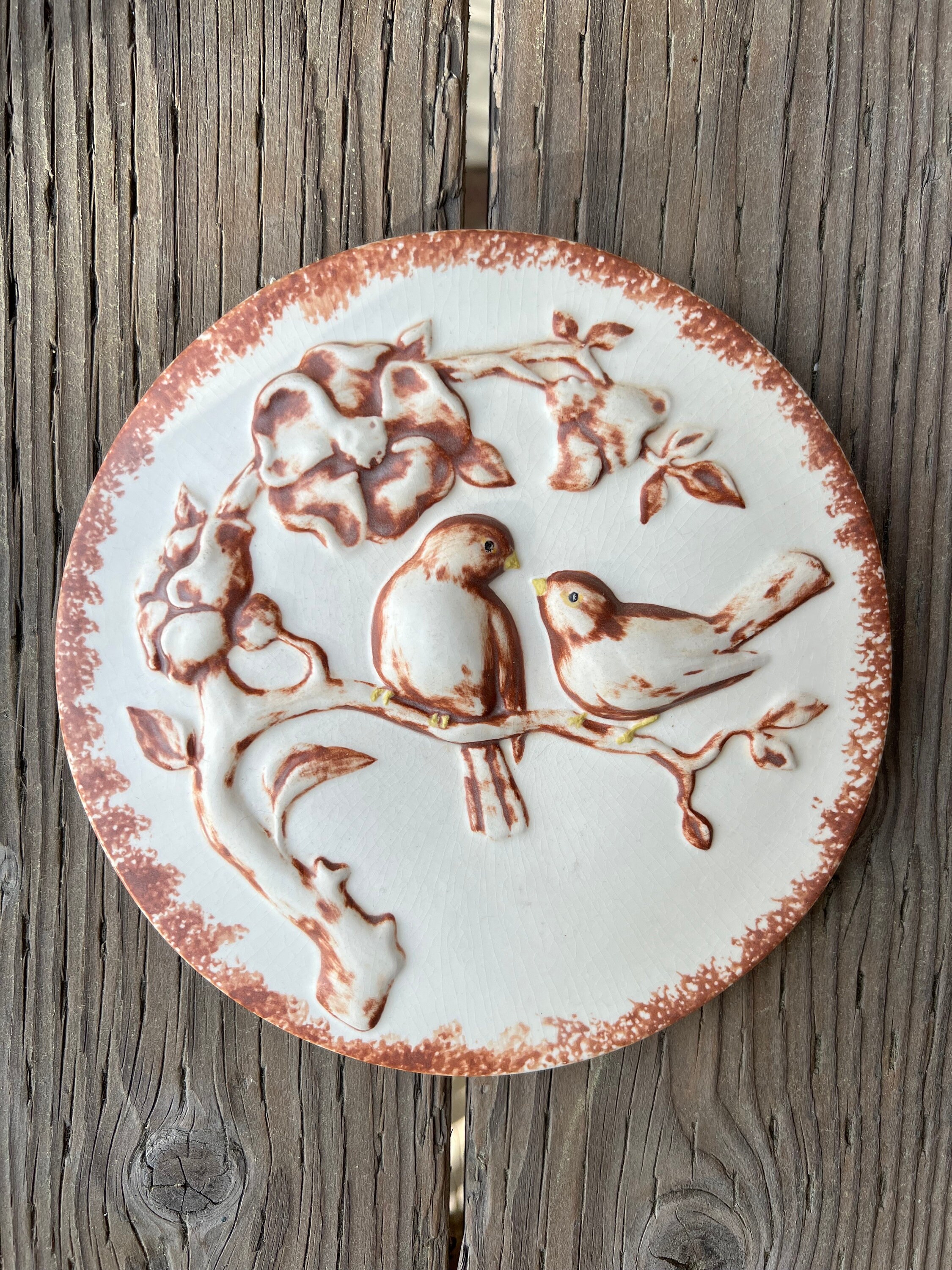 Decorative Love Birds Wall Plate - Etsy