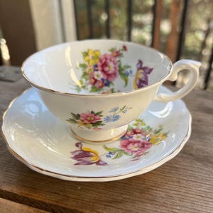 Royal Grafton Bone China Teacup and Saucer, made in England.