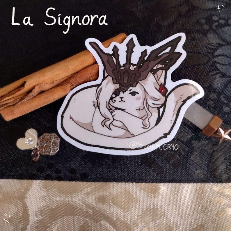 Fatui Harbingers Cats - Genshin Impact | Vinyl Stickers | Il Dottore ...