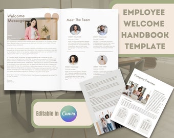 Employee Onboarding Template,  HR manual, New Employee Welcome Handbook, Company Policy