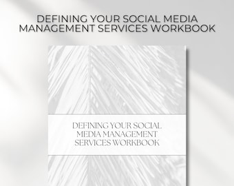 Social Media Manager Pricing | Pricing Workbook | Services Workbook | Services Guide | Social Media Manager Template | Social Media Manager