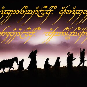 Lord of the Rings Letter Font Bundle, Aniron Font, Elf Font, Elvish ...