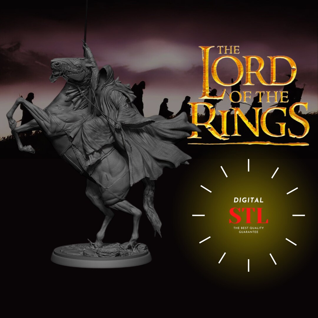 Lord of the Rings Nazgul Horse Riding Bust Stl Lotr Stl Etsy Canada