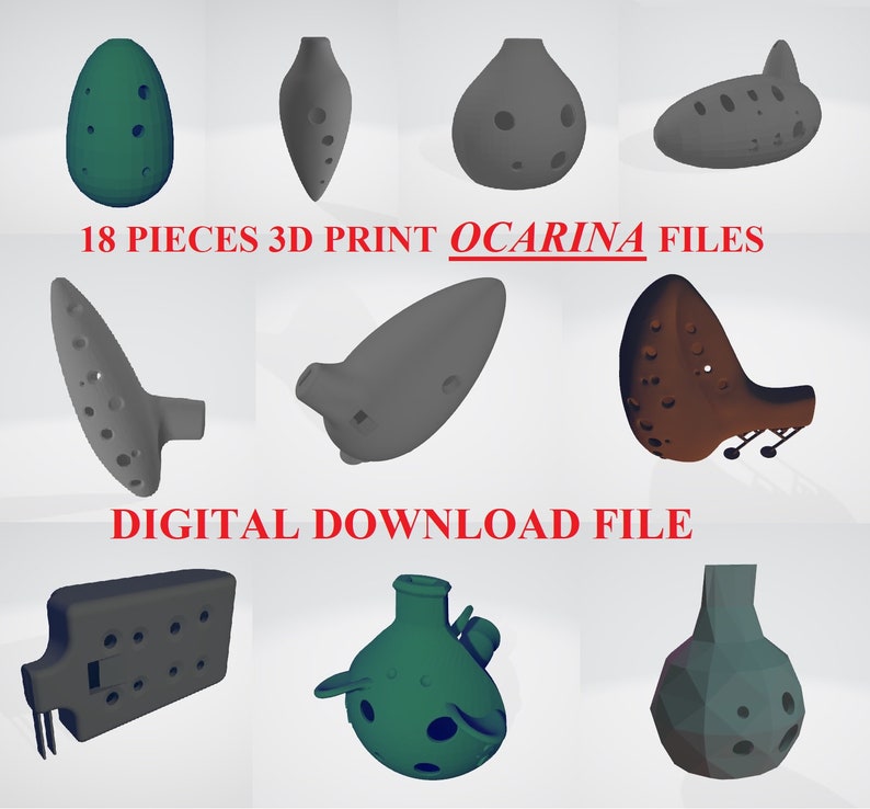 Ocarina Set All in One 18 Pieces Diy Ocarina Zelda Lord Etsy
