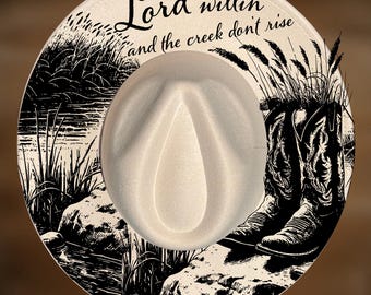 Lord Willin Wide Brim Hat Burning Design, Pyrography Template, Digital Files