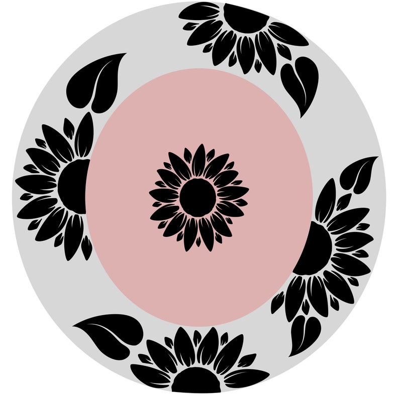 Stencils for Hat Burning SVG Sunflower Leaf Hat Burning - Etsy