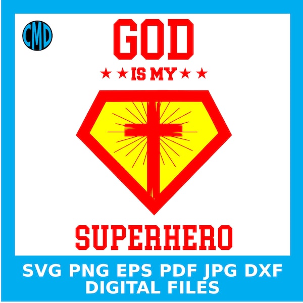 Jesus is My Superhero Svg - Etsy