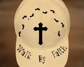 Walk By Faith Baseball Hat Burning Design, Ball Cap Pyrography Pattern,  Digital Download