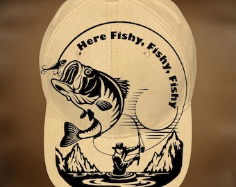 Bass Baseball Hat Burning Design,  Ball Cap Pyrography Pattern, Easy To Burn, Digital Download