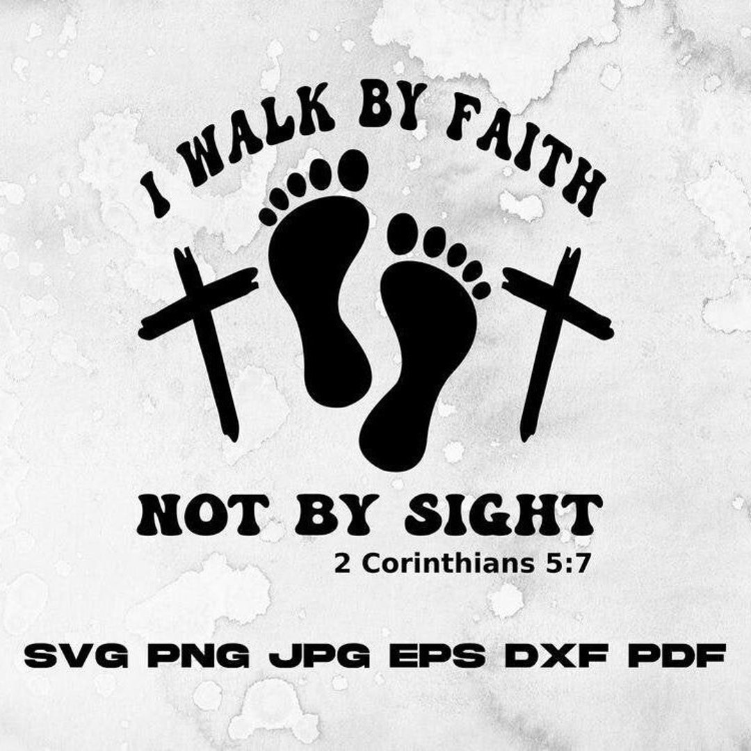 Faith Svg Walk by Faith Svg Follow Jesus Religious Saying - Etsy