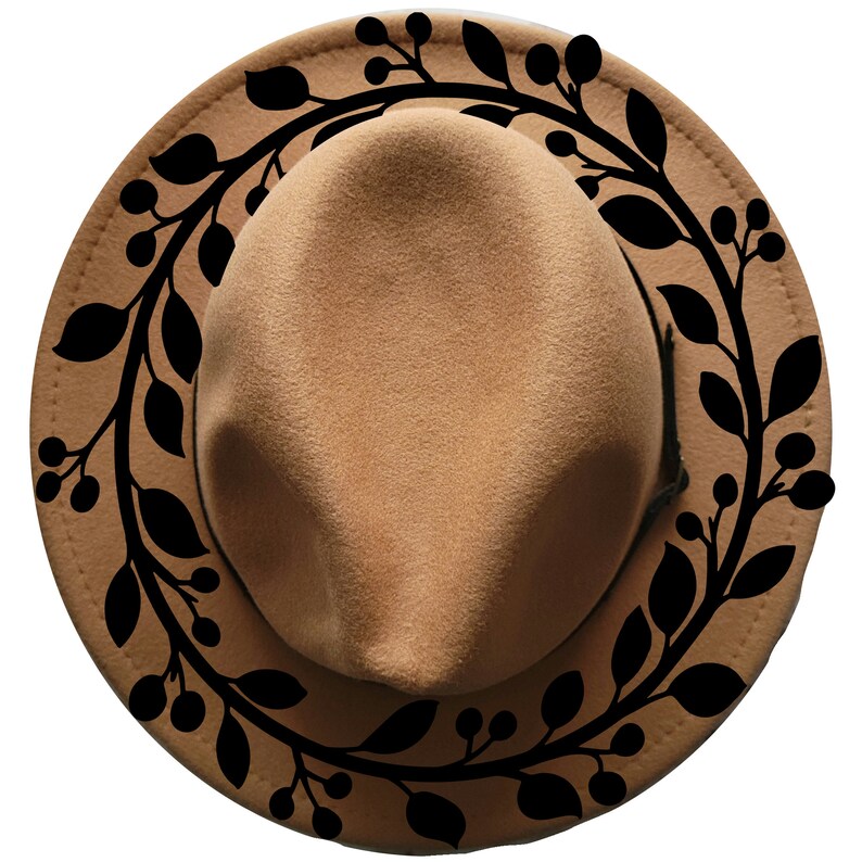 Stencil for Hat Burning PNG, Stencil for Burning Narrow Brim Hats ...