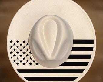 1776 American Flag Hat Burning Design | Wide Brim |  | Digital Download