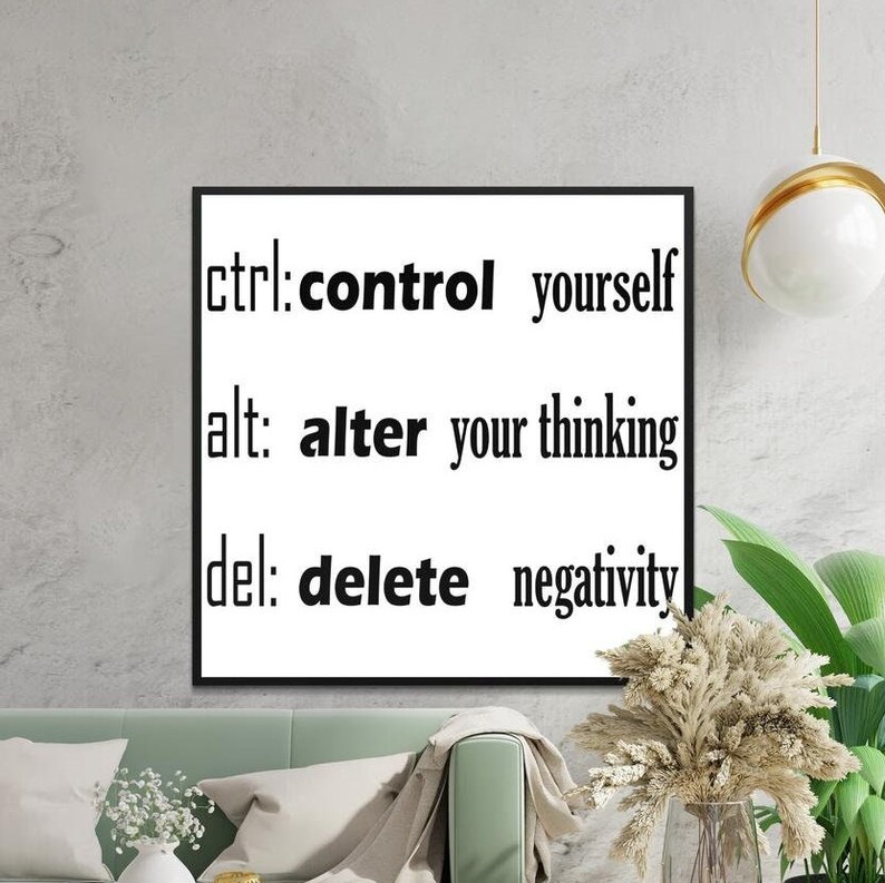 Control Yourself Alter Your Thinking Delete Negativity Svg Png Ctrl Alt