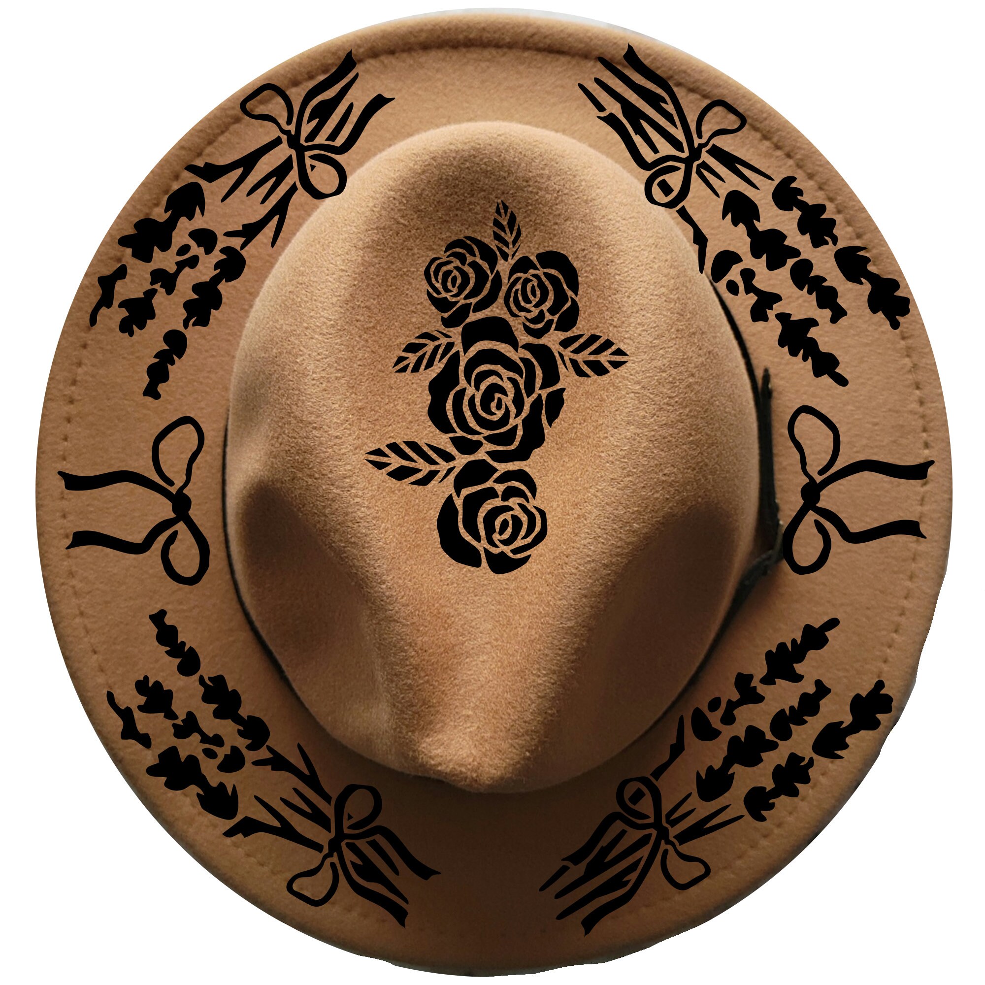 Stencils for Burning Hats Svg Crafting Cut Files, Lavender and Roses ...