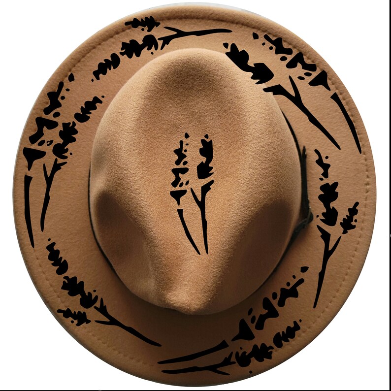 Stencils for Hat Burning SVG Lavender Hat Burning Stencil - Etsy