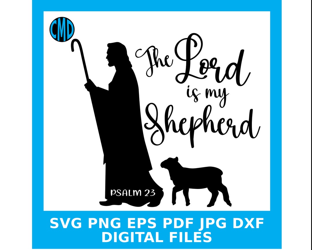 El Señor es mi pastor svg Cordero svg Salmo 23 Versículo - Etsy España