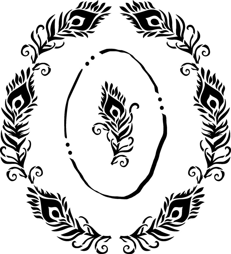Stencils for Hat Burning SVG Peacock Feathers Hat Burning - Etsy