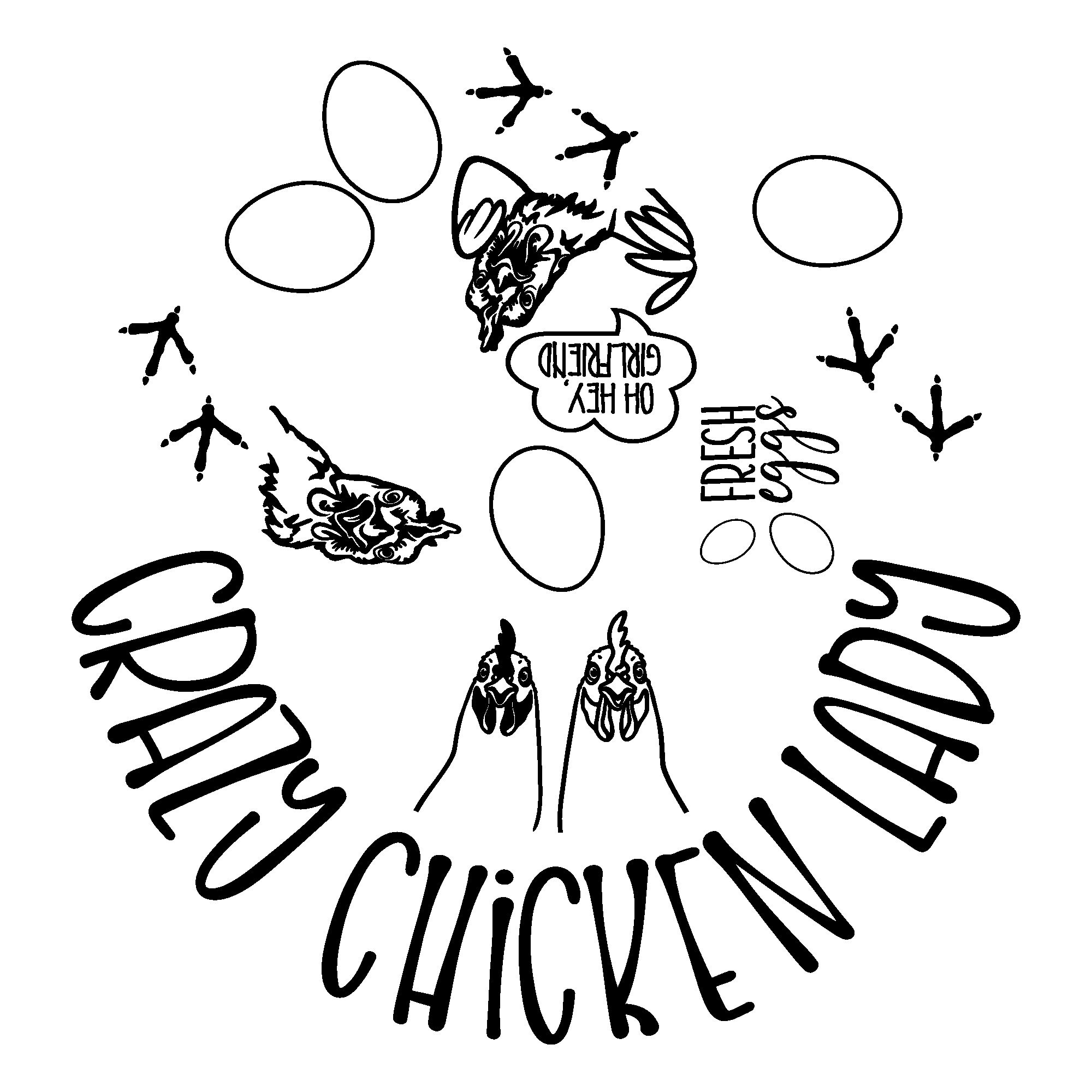 Crazy Chicken Lady Hat Burning Design, Wide Brims, DIY Pyrography ...
