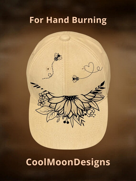 Hat Burning Design Sunflower Baseball Cap, Easy to Burn  display picture 1