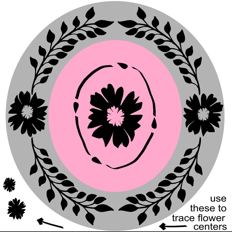 Stencils for Hat Burning SVG Flowers Vine Hat Burning - Etsy