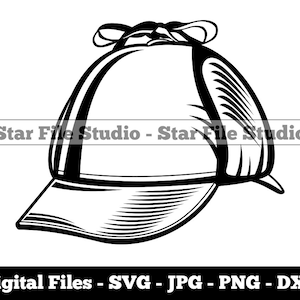 Detektivmütze Svg, Detektivmütze Png, Detektivmütze Jpg, Hut Svg, Detektiv Svg, Detektivdateien, Detektiv Clipart