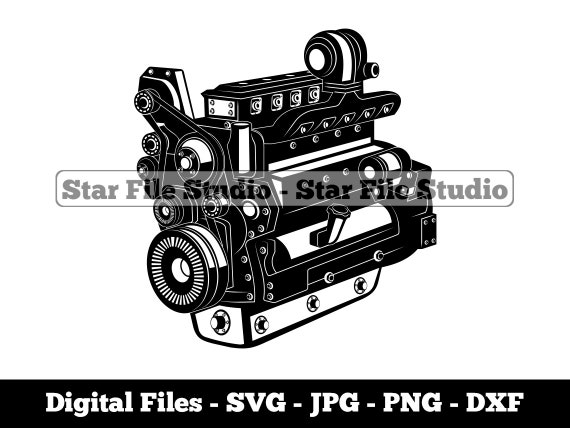 Diesel Engine 3 Svg Diesel Engine Png Diesel Engine Jpg | Etsy