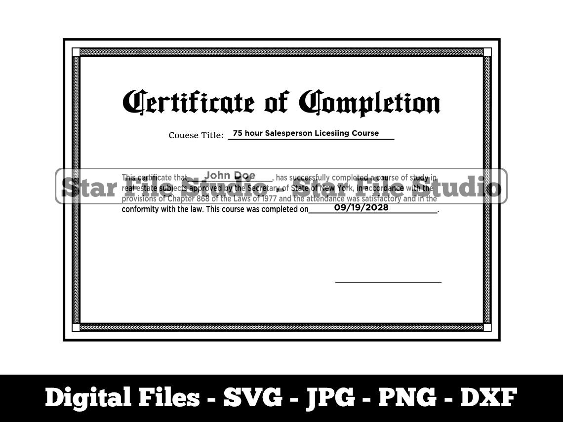 Real Estate License Template Svg Real Estate Broker Svg Real - Etsy