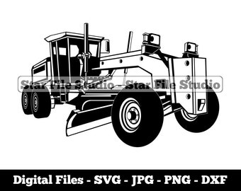 Motor Grader #3 Svg, Grader Machine Svg, Heavy Equipment Svg, Motor Grader Png, Motor Grader Jpg, Motor Grader Files, Motor Grader Clipart