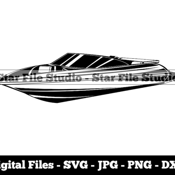 Speed Boat #8 Svg, Speed Boat Svg, Speedboat Svg, Motor Boat Svg, Speed Boat Png, Speed Boat Jpg, Speed Boat Files, Speed Boat Clipart