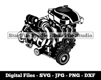 Diesel Engine #2 Svg, Diesel Engine Png, Diesel Engine Jpg, Engine Svg, Car Mechanic Svg, Diesel Engine Files, Diesel Engine Clipart