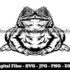 Toad Svg, Amphibian Svg, Frog Svg, Toad Files for Cricut, Toad Png, Toad Jpg, Toad Files, Toad Clipart