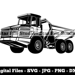 Articulated Dump Truck Svg, Dump Truck Svg, Heavy Equipment Svg, Dump Truck Png, Dump Truck Jpg, Dump Truck Files, Dump Truck Clipart