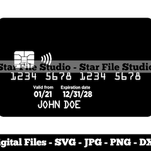 Modèle de carte de crédit #2 svg, carte de crédit svg, carte de débit svg, carte de crédit png, carte de crédit jpg, fichiers de carte de crédit, clipart de carte de crédit