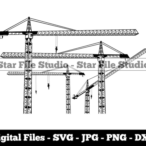 Construction Cranes Svg, Tower Cranes Svg, Building Cranes Svg, Builder Svg, Builder Png, Builder Jpg, Builder Files, Builder Clipart